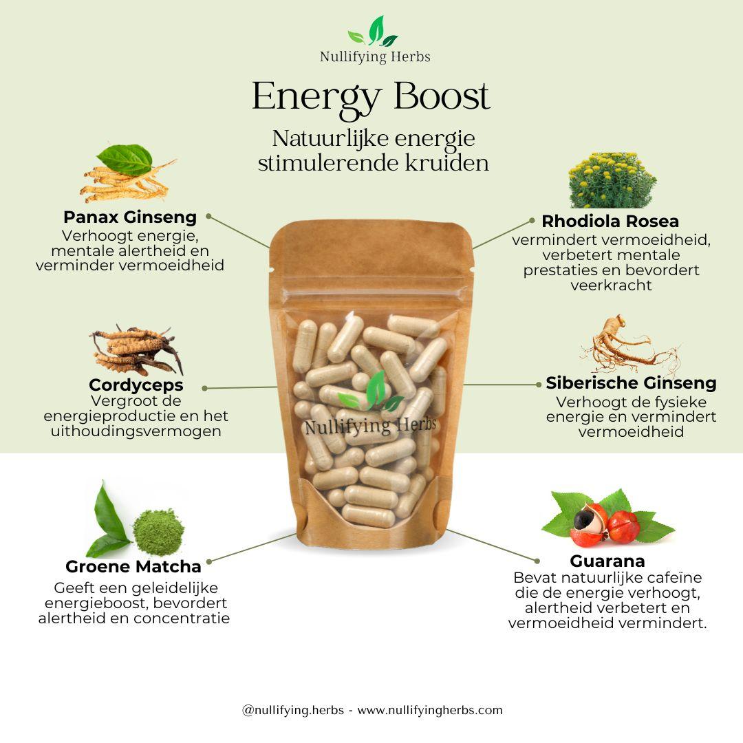 Energy Boost - Natuurlijke Energie Boost - Nullifying Herbs