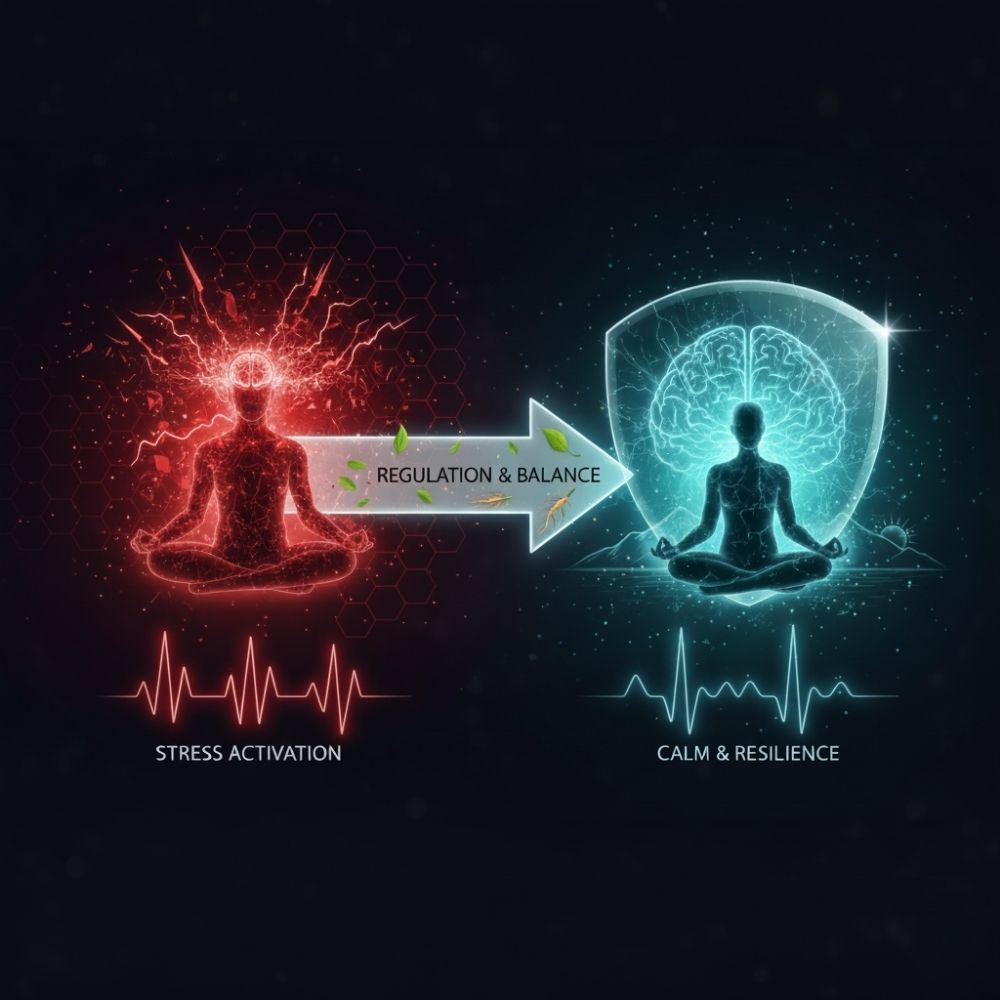 Adaptogene Stressondersteuning kalmte energy & focus boost