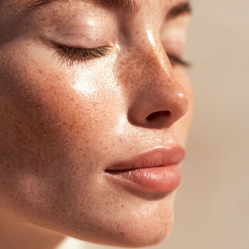 Iers mos stralende, zachtere huid van binnenuit