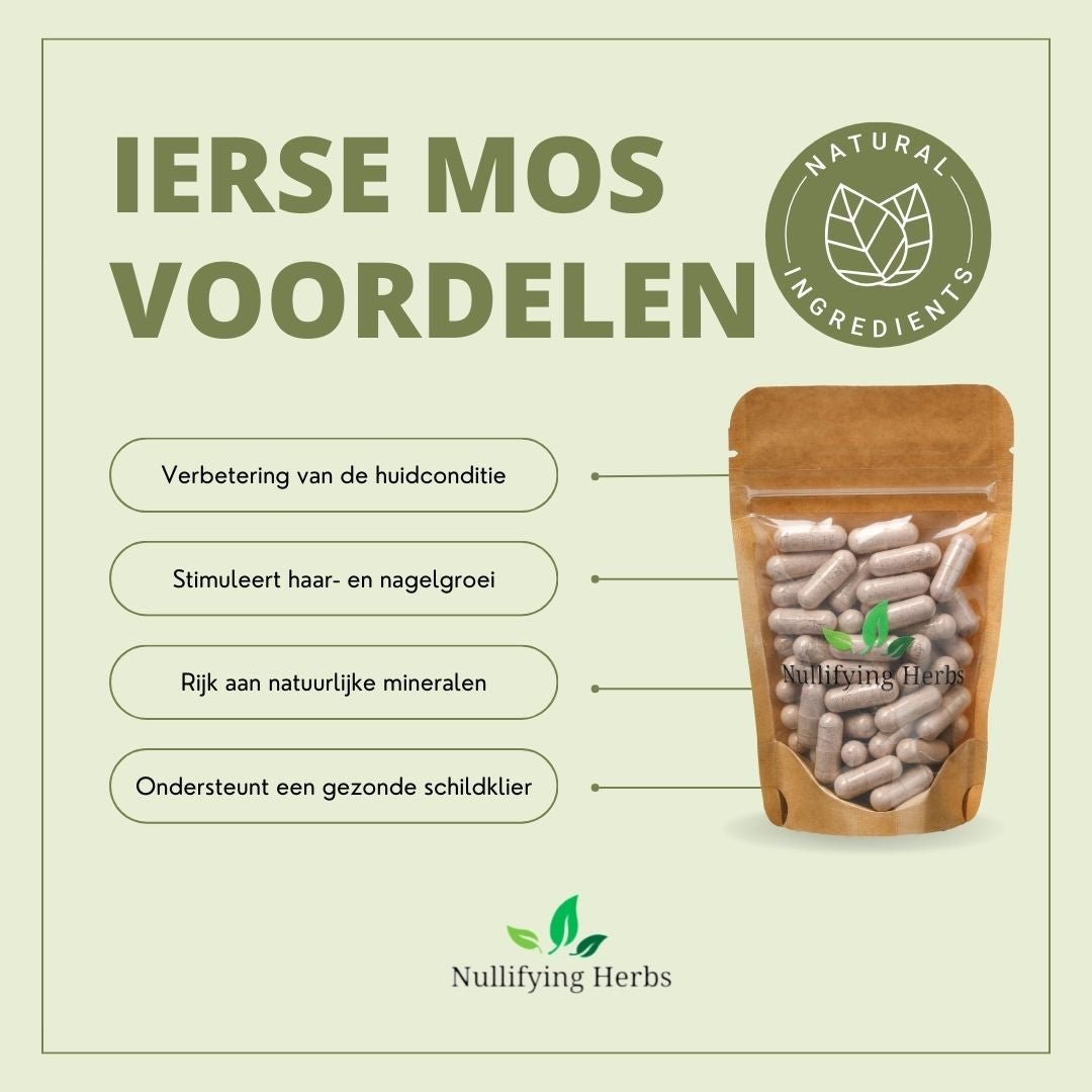 Ierse Mos - Bron van Natuurlijke Mineralen - Nullifying Herbs