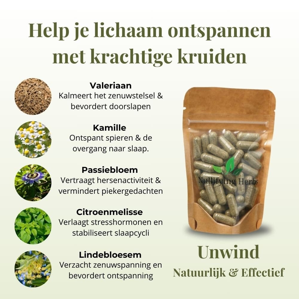 Unwind - Voor Ontspanning en Een Goede Nachtrust - Nullifying Herbs