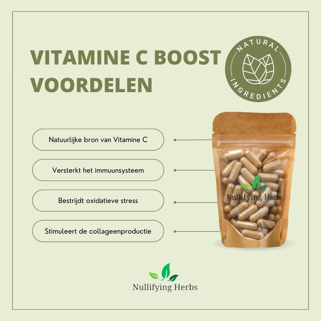 Vitamine C Boost - Natuurlijke Bron van Vitamine C - Nullifying Herbs